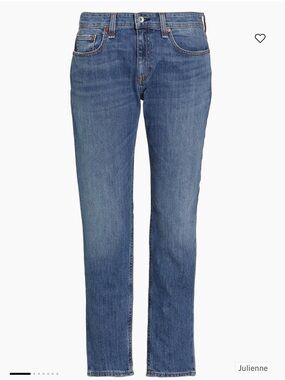 Rag & Bone Women's Dre Low-Rise Slim Boyfriend Jeans Size 27 Medium Dark Wash